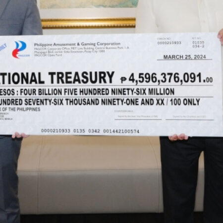 PAGCOR’s Generosity: Php4.59bn Cash Dividends Delivered to National Treasury